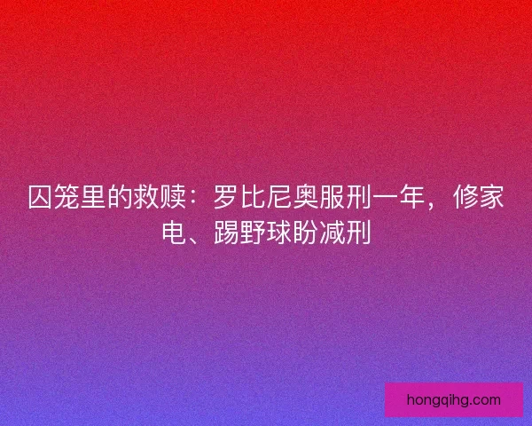 囚笼里的救赎:罗比尼奥服刑一年,修家电、踢野球盼减刑 囚笼里的救赎:罗比尼奥服刑一年,修家电、踢野球盼减刑